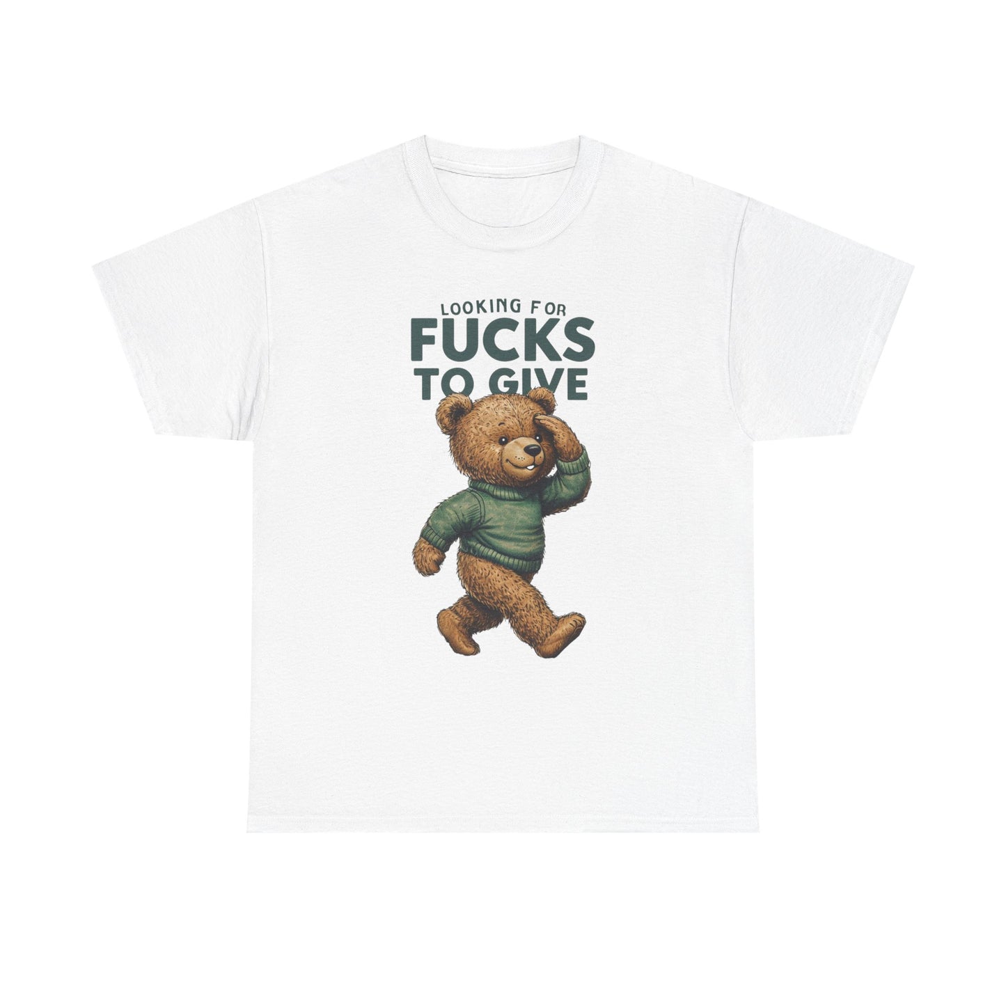 Funny Bear Graphic Tee, Looking For Fucks To Give - Free & Fast Shipping