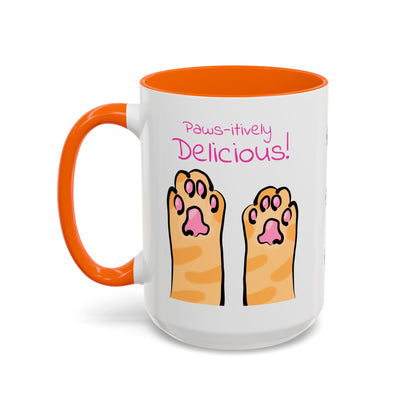 Paws-itively Delicious Cat Paw Ceramic Mug