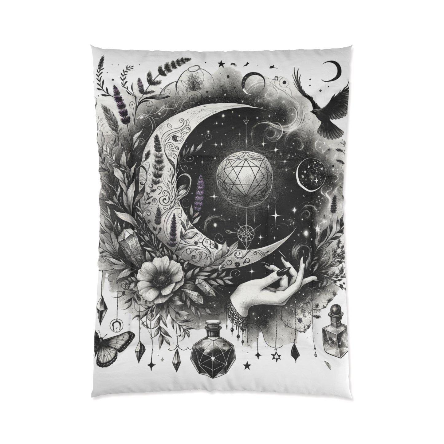 Celestial Witch Mystical Moon & Magic-Inspired Comforter