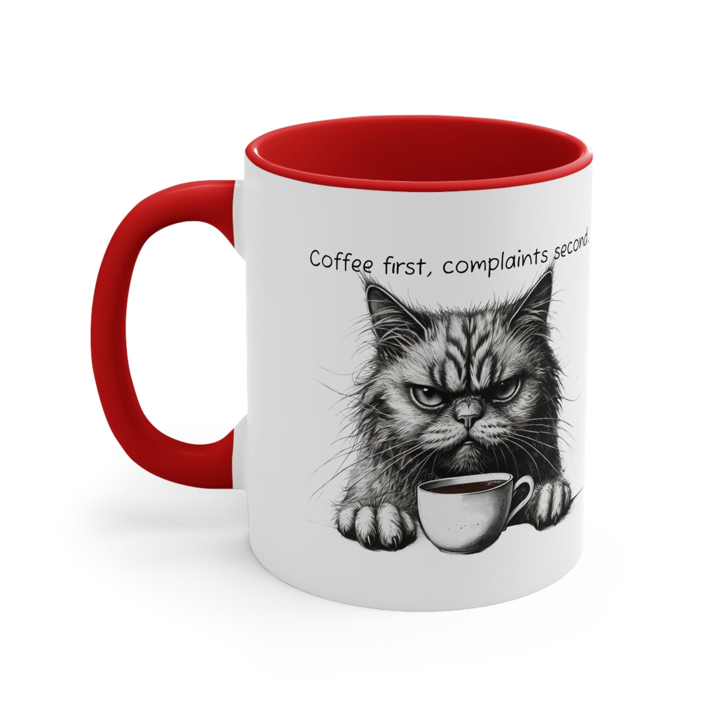 Coffee First, Complaint Second Grumpy Cat Mug