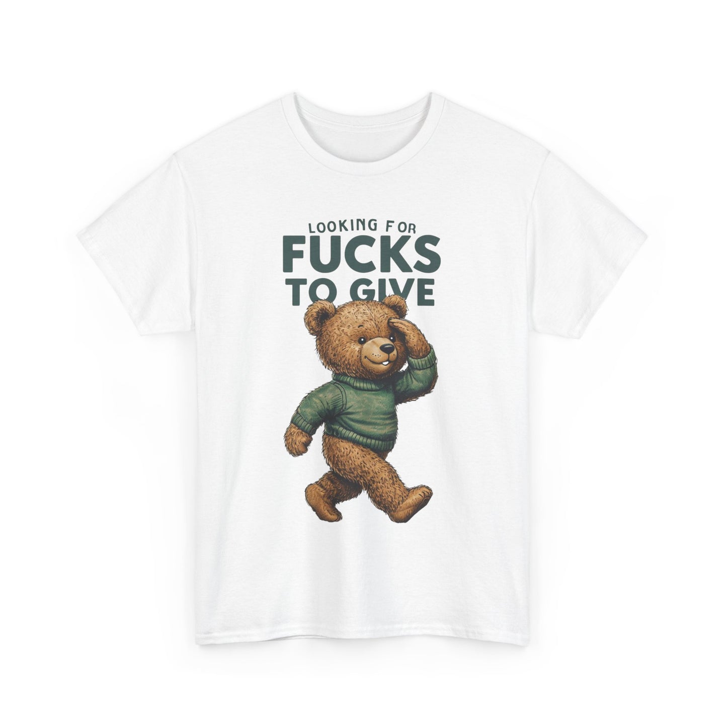 Funny Bear Graphic Tee, Looking For Fucks To Give - Free & Fast Shipping