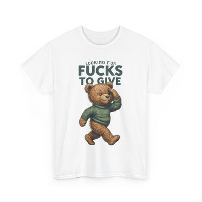 Funny Bear Graphic Tee, Looking For Fucks To Give - Free & Fast Shipping