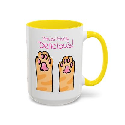 Paws-itively Delicious Cat Paw Ceramic Mug