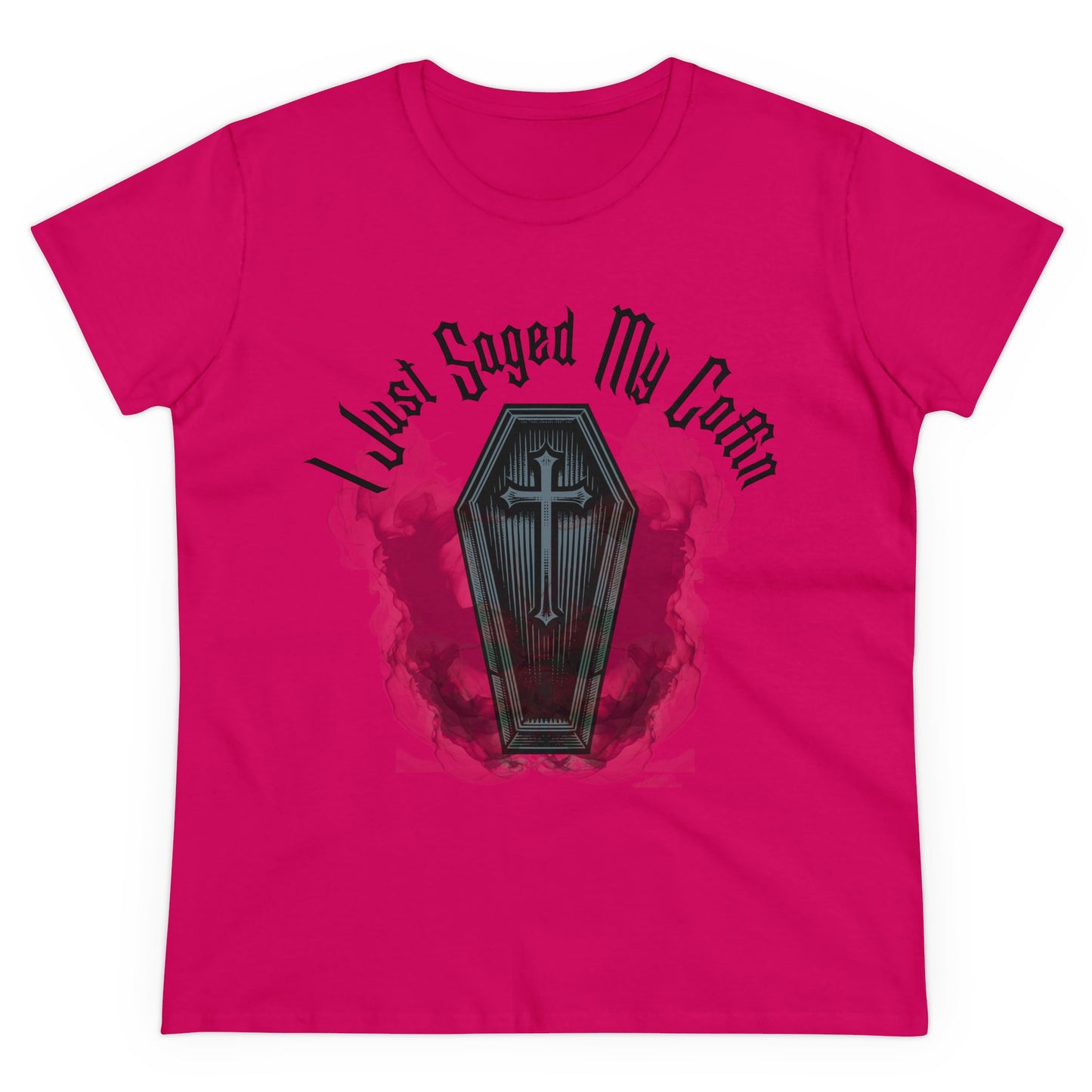 I Just Saged My Coffin" Women's Tee – Mystical & Darkly Playful Design