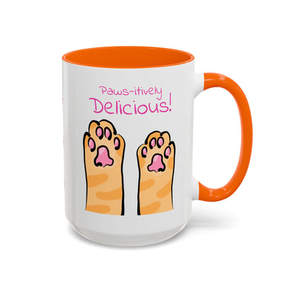 Paws-itively Delicious Cat Paw Ceramic Mug