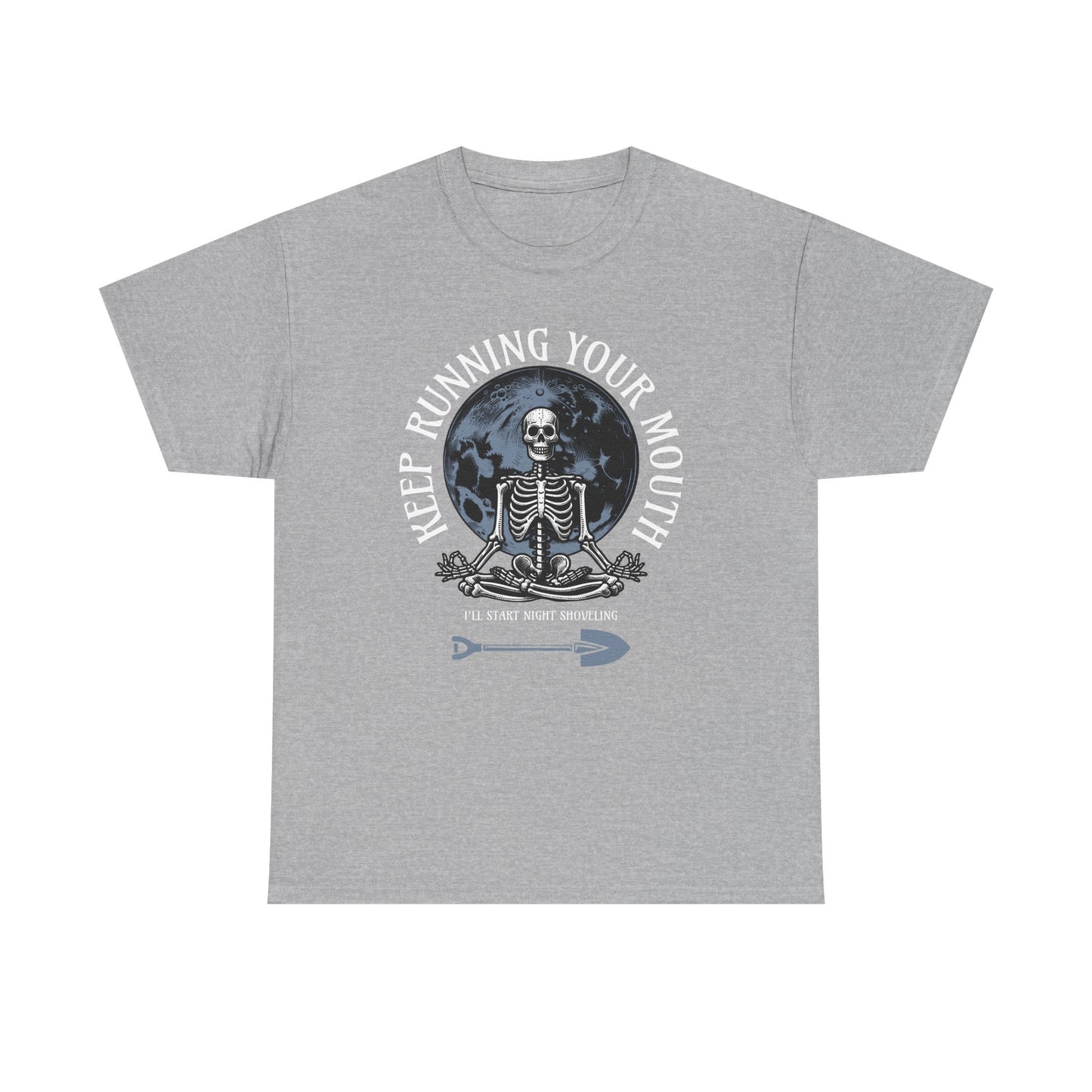 Night Shoveling Skeleton T-Shirt