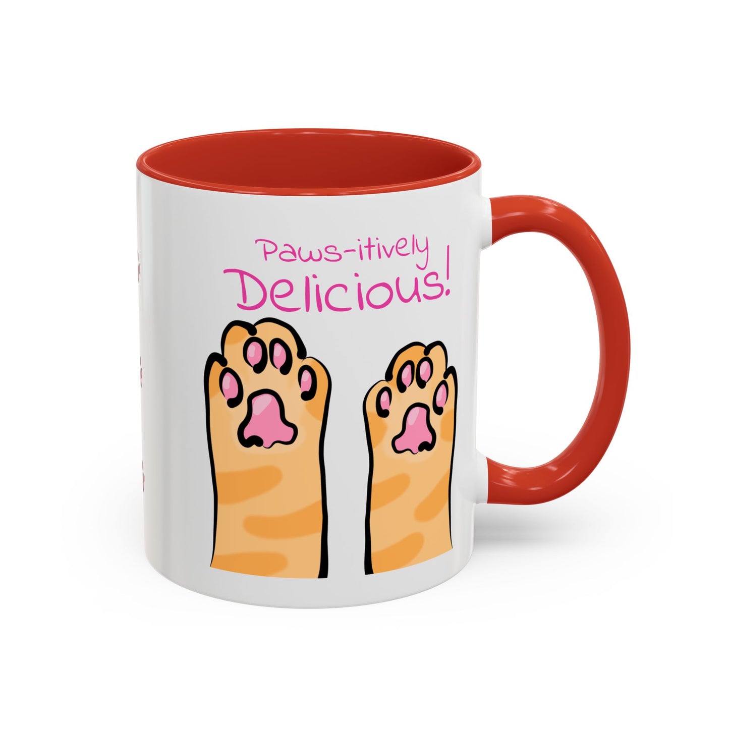 Paws-itively Delicious Cat Paw Ceramic Mug