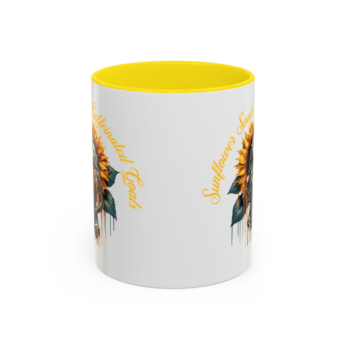 Sunflower Girl Tattoo Coffee Mug