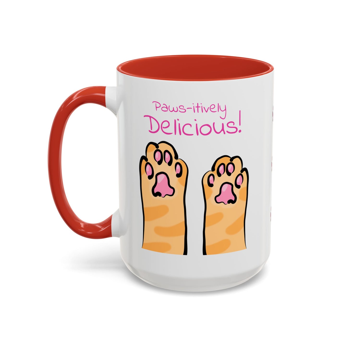 Paws-itively Delicious Cat Paw Ceramic Mug