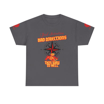 Good Intentions, Bad Directions Graphic Tee | Gothic & Satanic Fashion #SatanSquad Collection