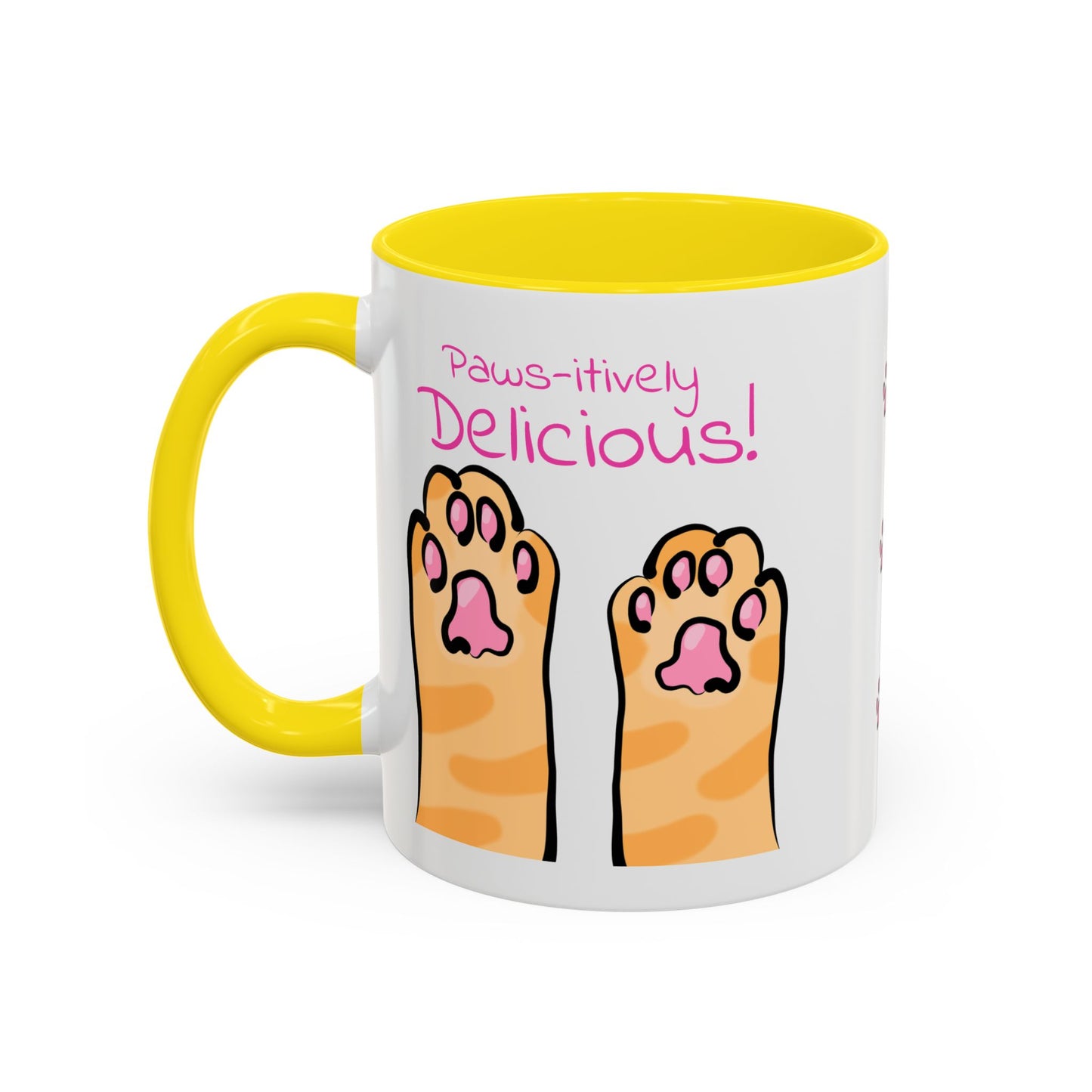 Paws-itively Delicious Cat Paw Ceramic Mug