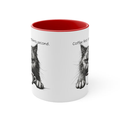 Coffee First, Complaint Second Grumpy Cat Mug