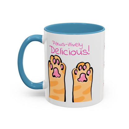 Paws-itively Delicious Cat Paw Ceramic Mug