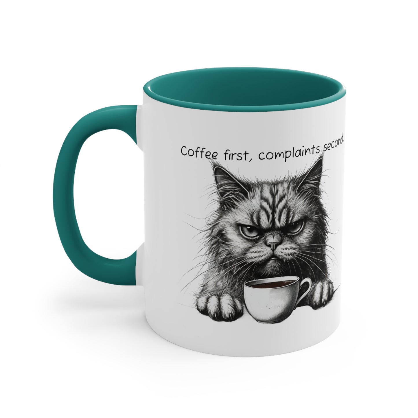 Coffee First, Complaint Second Grumpy Cat Mug