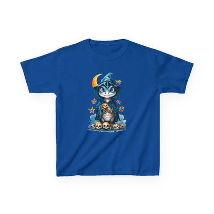 Blue Raptor Wizard Magic Graphic Kids Tee