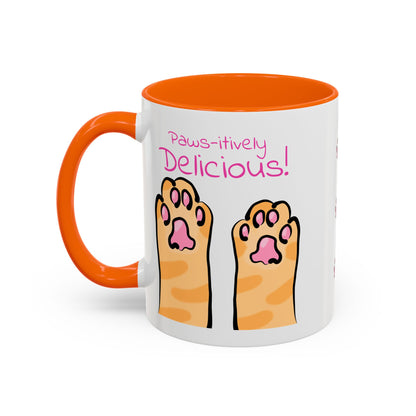 Paws-itively Delicious Cat Paw Ceramic Mug