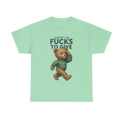 Funny Bear Graphic Tee, Looking For Fucks To Give - Free & Fast Shipping