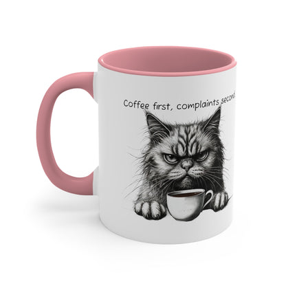 Coffee First, Complaint Second Grumpy Cat Mug