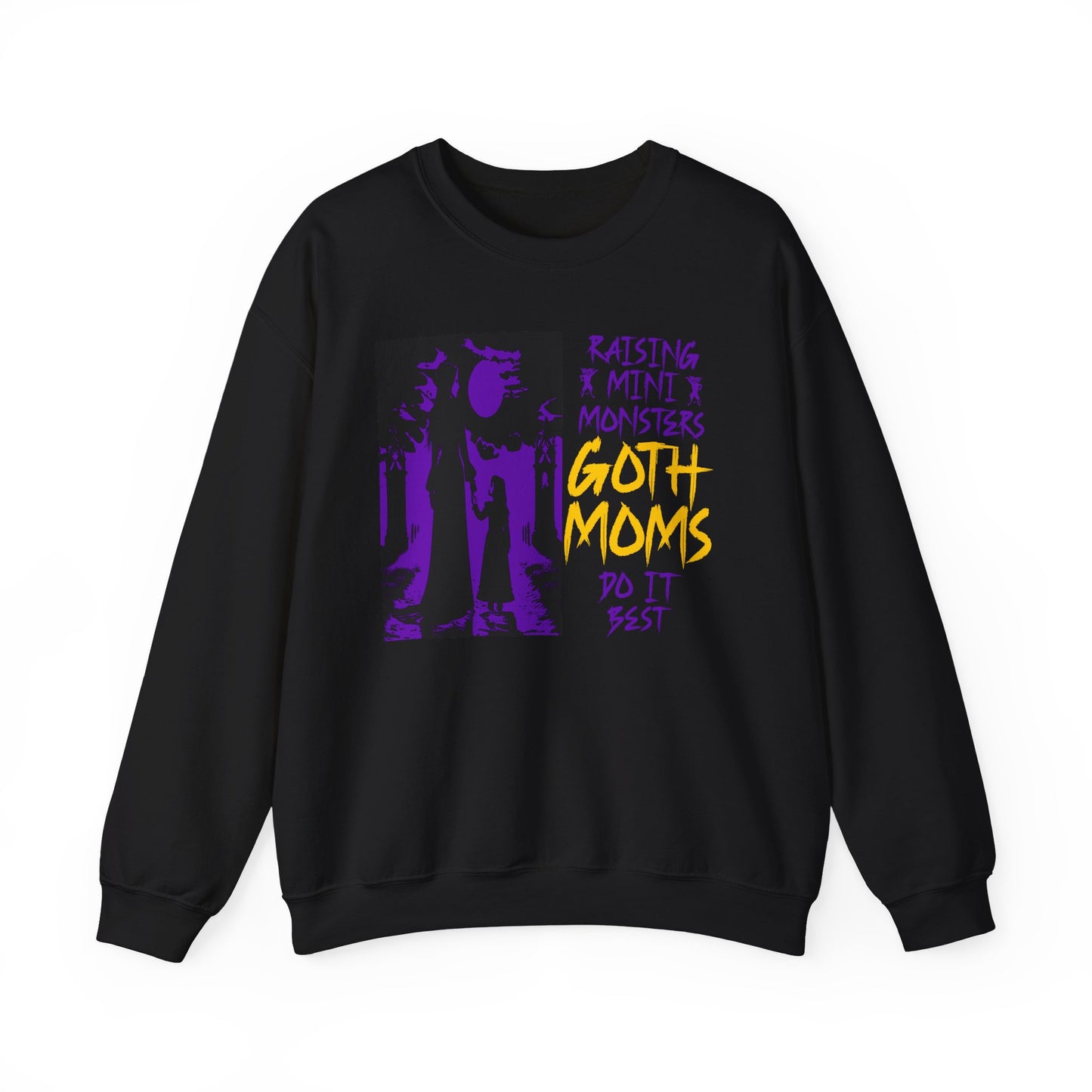 "Raising Mini Monsters Goth Moms Do It Best" Gothic Mother & Child Sweatshirt