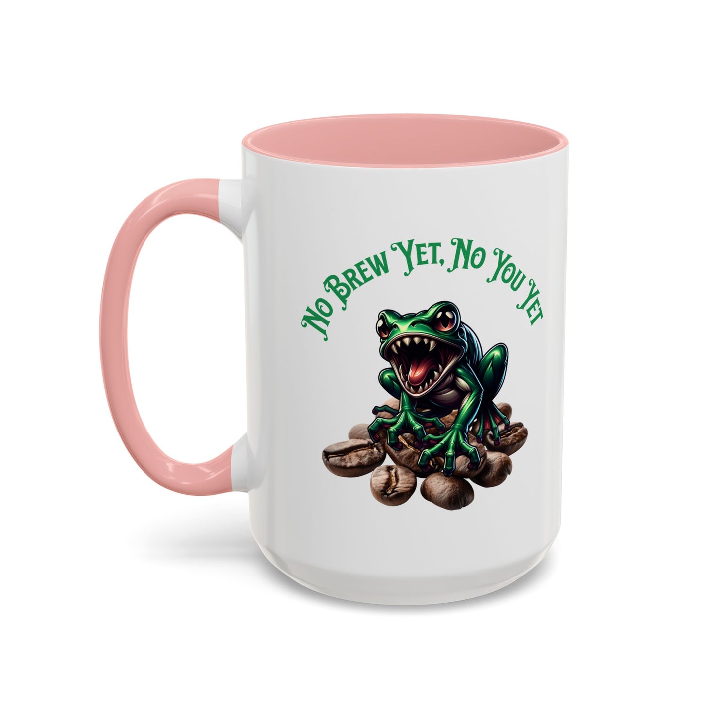 Fang-Toothed Frog Coffee Mug – "No Brew Yet, No You Yet